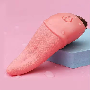 New Soft Tongue Design Licking <b>Vibrator</b> Rechargeable Heating <b>Vibration</b> Real Oral Pleasure Clitoris G Spot <b>Vibrator</b> for Women - Product Image 5