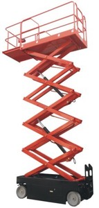 Weliftrich 300kg Max 12 Meters Electric Self Propelled Hydraulic <b>Mobile</b> <b>Battery</b> Operated Aerial Work Scissor Lift Platform - Product Image 2