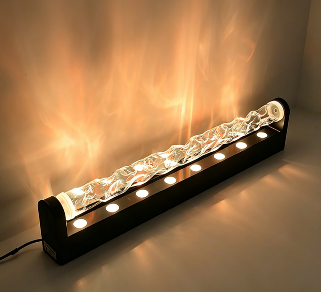 Water Ripple 3D Dynamic Aluminum LED Wall Washer Light with Wireless Remote & App Control Dimmable Background Wall for Hotel