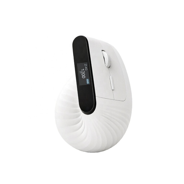 2.4GHz Wireless Ergonomic Vertical Gaming Mouse RGB Backlit Rechargeable 60g Silent 800-1600 DPI PMW3327 Sensor