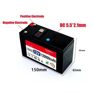 แบตเตอรี่พกพาแบบชาร์จได้ 12V 120Ah รุ่นใหม่ปี 2023 สำหรับตั้งแคมป์และกิจกรรมกลางแจ้ง ใช้แบตเตอรี่ลิเธียม 18650 - Product Image 3