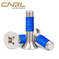 Vis à tête fraisée plate RuiLi DIN 965 en acier inoxydable 304 avec antifuite bleu A2-70 M2-M6 – Fixations – Fournisseur en gros OEM