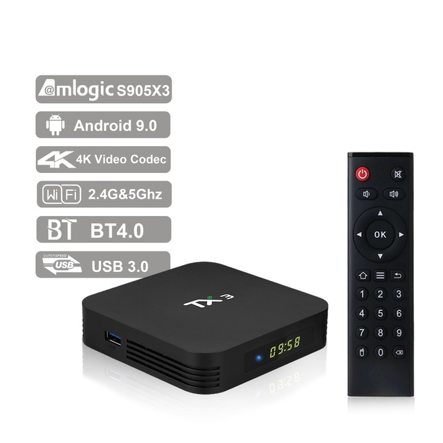 Best Selling TX3 Smart Android TV Box S905X3 2GB 4GB RAM 16GB 32GB 64GB ROM Dual WiFi BT 4.0 Android 9.0 TV Box Set Top Box
