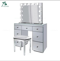 Coiffeuse et tabouret miroir populaires – Commode miroir tendance