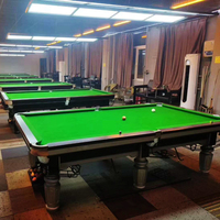Table de billard/snooker avec cadre en acier de 7FT, 8FT, 9FT, 144 Walt, 6 lampes LED, à vendre