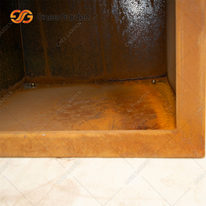 Pozo de fuego de carbón de acero Corten moderno con Isla de barbacoa Tepanyaki Parrilla de cocina al aire libre para leña - Product Image 3