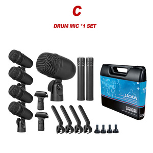 Kit de Micrófonos de Batería Premium de Fábrica al por Mayor, Micrófonos de Sonido Estable con Clips para Actuaciones en Vivo de Bandas - Product Image 5