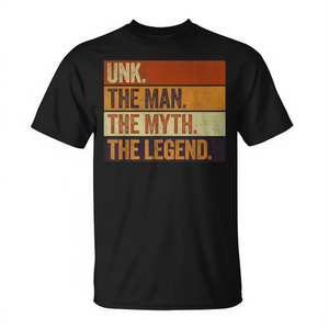 เสื้อยืดคอกลมแขนสั้นพิมพ์ลายสกรีน Unk the Man the Myth the Legend สีดำสไตล์เรโทร ผ้าฝ้าย ยูนิเซ็กส์ - Product Image 2