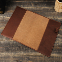 Funda para cuaderno de cuero genuino Retro B5, 100 hojas, suministros escolares de oficina de negocios hechos a mano, funda para libros con ranura para lápices