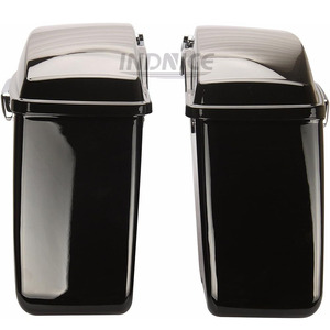 Sacoches rigides étendues pour Harley Touring Road King Street Glide Road Glide Electra Glide 2014-2024 Noir Vif - Product Image 3
