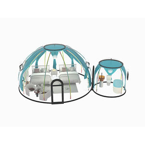 Clair meilleure bulle dôme géodésique Glamping aluminium tente géodésique maison hôtel dôme chambre jardin <span class=keywords><strong>serre</strong></span> - Product Image 6