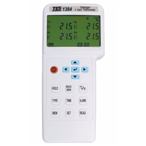TES-1384 เครื่องวัดอุณหภูมิแบบสัมผัส 4 ช่อง เครื่องวัดอุณหภูมิเทอร์โมคัปเปิล เครื่องวัดอุณหภูมิแบบหลายช่อง - Product Image 2