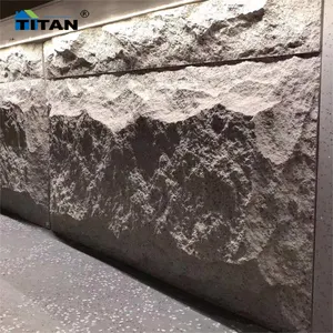 Batu PU poliuretan batu buatan Piedra Pu Para Pared eksterior tahan api dinding imitasi panel Pu batu Veneer