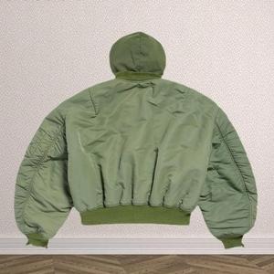 Jaqueta <span class=keywords><strong>Bomber</strong></span> Personalizada Zíper De Alta Qualidade Mens Casacos <span class=keywords><strong>Bomber</strong></span> Com Capuz - Product Image 5