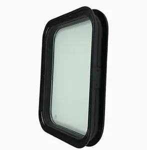 Ventana de vidrio de aluminio fija para caravana, marco de sujeción para remolque de caballo, venta al por mayor