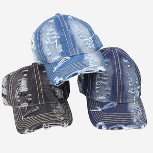Gorra de Béisbol de Mezclilla Lavada y Desgastada, Unisex, Protección Solar - Product Image 2