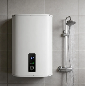 <span class=keywords><strong>Calentador</strong></span> de Agua Eléctrico Vertical Ultrafino, Tipo Geyser, con Carcasa Metálica, Tanque Esmaltado, Resistente a la Corrosión a Altas Temperaturas, para Uso en Autocaravanas - Product Image 5