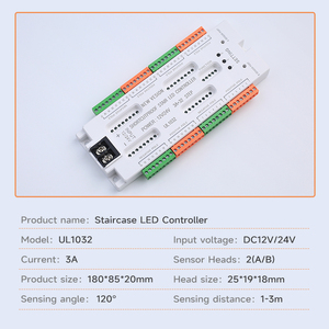Bán hàng nóng 3A trong nhà <span class=keywords><strong>Led</strong></span> điều khiển cho cầu thang PIR cảm biến chuyển động kiểm soát ánh sáng DC12V/24V dimmers linh hoạt <span class=keywords><strong>LED</strong></span> Strip cầu thang - Product Image 3