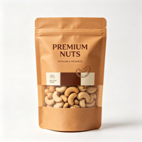 Sachet refermable mat personnalisé avec logo, sans BPA, de qualité alimentaire, pochette verticale givrée pour stockage alimentaire, modèle Z1