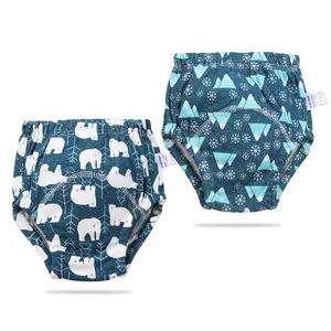 6 Laag Waterdichte Herbruikbare Katoenen Baby Trainingsbroek Baby Shorts Ondergoed Doek Luier Luiers Slipje Nappy Changing