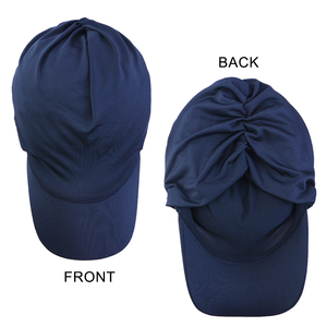 Prix d'usine – <span class=keywords><strong>Turban</strong></span> hijab musulman pour <span class=keywords><strong>femme</strong></span> avec casquette de baseball, foulard pare-soleil extérieur, couleur unie, en polyester élastique - Product Image 4