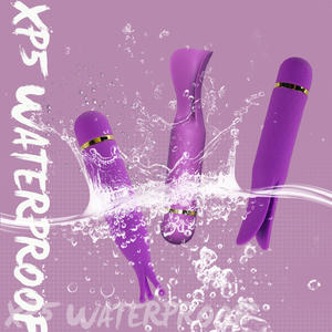 SEXBAY Milieuvriendelijke siliconen dubbelkopvibrator gecombineerde stamper G-spot vibratie vrouwelijk seksspeeltje - Product Image 6