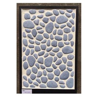 2022 Diskon Besar Pebble Kaca Mosaik Latar Belakang Dinding Kamar Mandi Latar Belakang Pola Bulat Ubin Mosaik Dekoratif