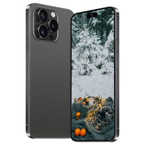 Điện thoại 16 Pro Max phiên bản mới <span class=keywords><strong>2025</strong></span>, mở khóa, màn hình 6.8 inch, hỗ trợ 4G/5G, hai SIM, 8GB+512GB, <span class=keywords><strong>camera</strong></span> 64MP, có logo. - Product Image 1