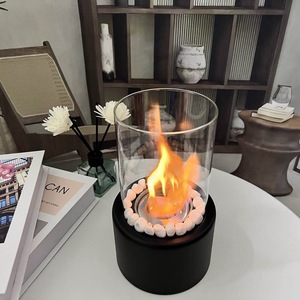 Braciere Portatile Senza Fumo in Acciaio Inox per Interni, Caminetto a <span class=keywords><strong>Bioetanolo</strong></span> da Tavolo - Product Image 2