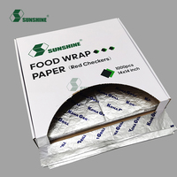 Papier d'aluminium isolant en nid d'abeille, résistant à la chaleur et à l'huile, pour restaurants, barbecue rapide, emballage de burgers, sandwichs et pains