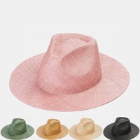 Venta al por mayor Camping de alta calidad al aire libre Sun Shading Comprar Modelo a granel Unisex Sombreros Beach Straw Fedora Beach Panama Hat