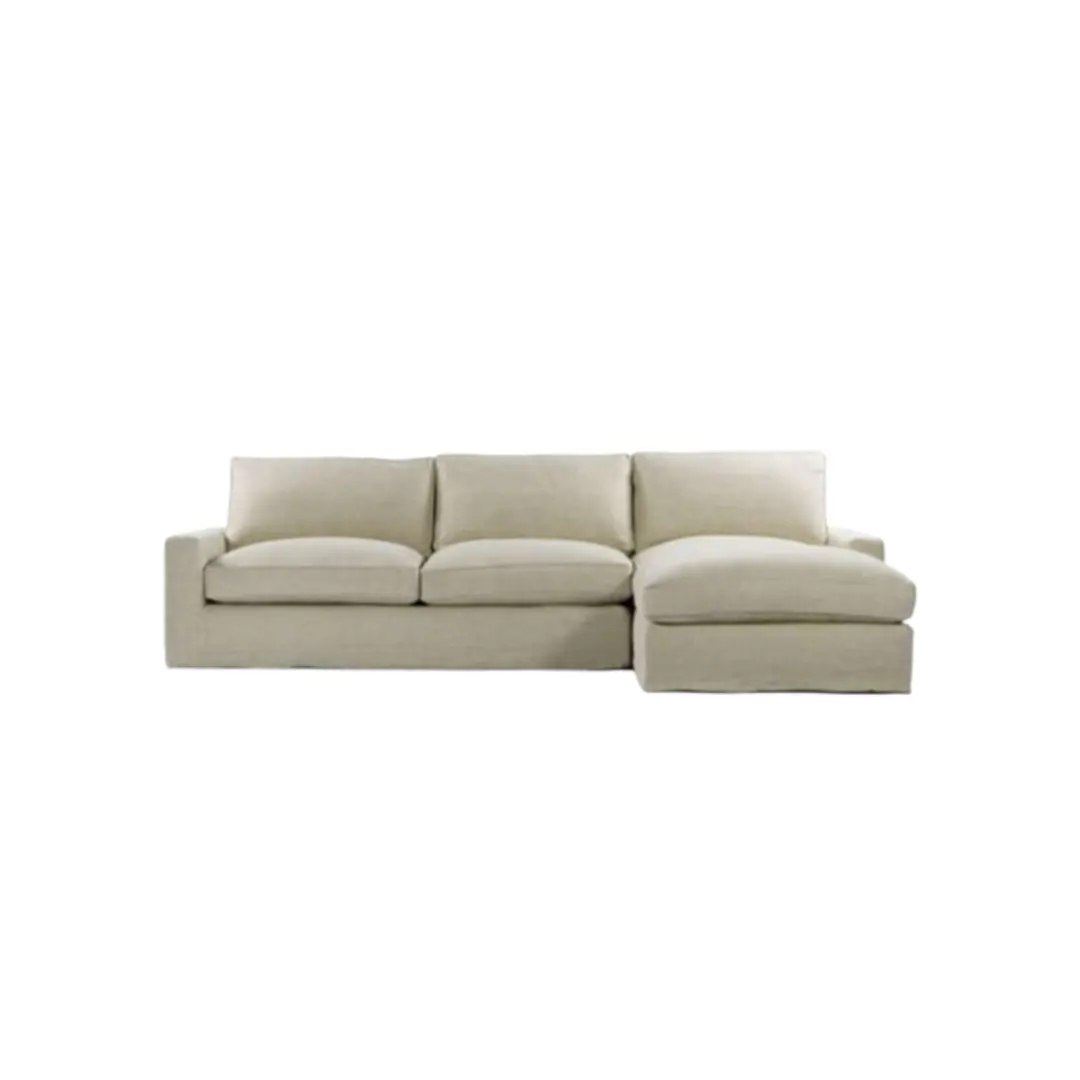 Nouveau modèle Mobilier de chambre de luxe Design d'intérieur Minimaliste Tissu Sectionnel Salon Canapés chauds et élégants