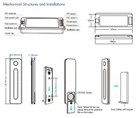 Kit de Contrôleur LED Sans Fil Skydance V1+R11 5-36V 1 Canal RF2.4G pour Couleurs Unies avec Luminosité Réglable et Télécommande à Tension Constante