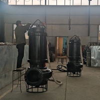 Pompes à lisier série WQ pompe à boue de drague de sable d'égout submersible sans obstruction 50kw pompe submersible pompe centrifuge électrique OEM 20m