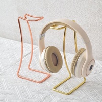 Support pour casque en acier au carbone électroplaqué, support de bureau multifonctionnel pour casques de jeu