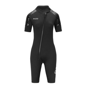Nuevos pantalones cortos de manga corta de <span class=keywords><strong>neopreno</strong></span> de 3MM para <span class=keywords><strong>mujer</strong></span>, <span class=keywords><strong>traje</strong></span> de buceo grueso de una pieza, precios de tela impermeable para <span class=keywords><strong>traje</strong></span> de buceo - Product Image 5