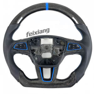 Volant sport en fibre de carbone personnalisé pour <span class=keywords><strong>Focus</strong></span> RS/<span class=keywords><strong>ST</strong></span> Mk2/Mk3 à fond plat avec cuir, vente directe d'usine - Product Image 4