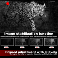 Télescope monoculaire numérique à vision nocturne infrarouge à écran circulaire 4K, vision nocturne dans l'obscurité totale, portée de vision nocturne de 600 mètres, lunettes de vision nocturne