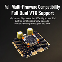 Contrôleur de vol HAKRC H743 12S 100A 4-en-1 ESC pour drone FPV, accessoires pour drone FPV de course et freestyle