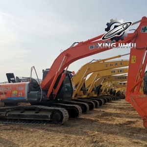 Excavatrice sur chenilles d'occasion Hitachi EX200, marque japonaise d'origine, 20 tonnes, chenilles en caoutchouc, grande taille, modèle 2022, godet de 1,0 m, moteur - Product Image 2
