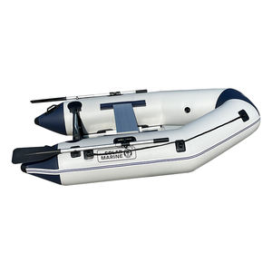 Bateau pneumatique à fond en aluminium soudé thermiquement pour 2 personnes, kayak de pêche personnalisé en PVC, bateau de sauvetage rapide à rames - Product Image 1