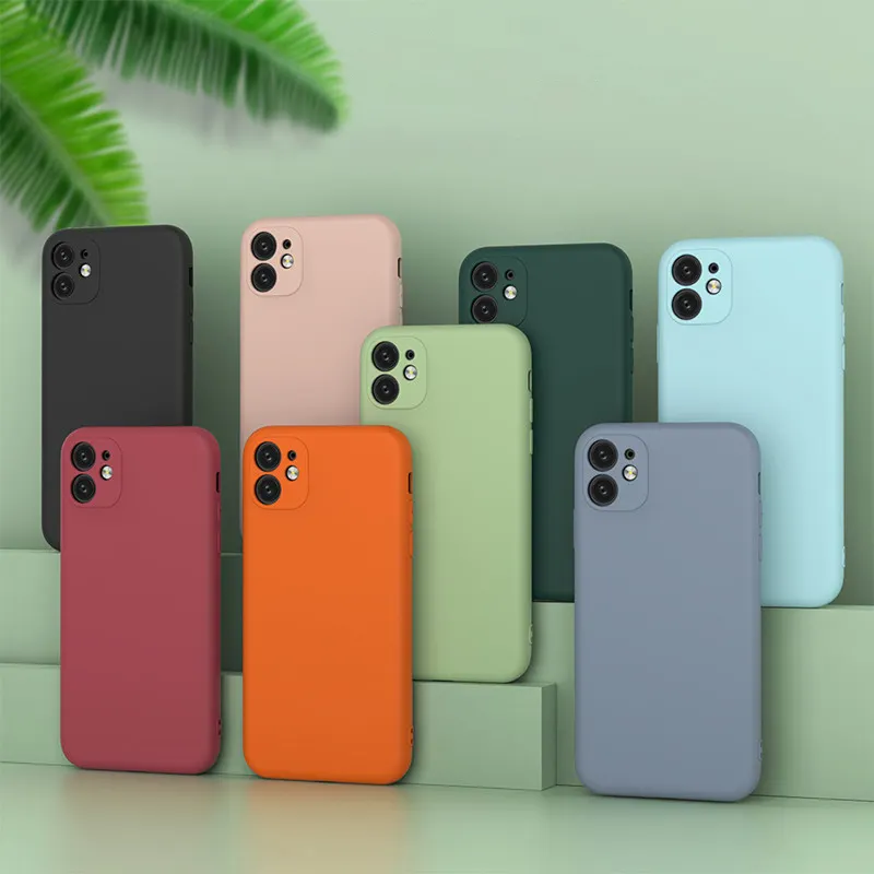 Mode Eenvoudige Candy Kleur Custom 1.5Mm Zachte Tpu Mobiele Back Cover Jelly Telefoon Case Voor Iphone X/Xs/Xr/Xs Max