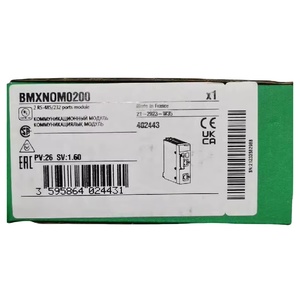 Совершенно новый оригинальный модуль последовательного соединения 80 с 2 портами RS485 или 232, использование и символьный режим BMXNOM0200 - Product Image 1