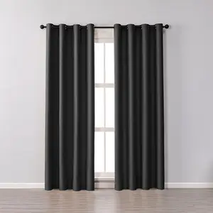 Bed Room Darkening 2 Panels Set 84 Inch Thermal Insulated Blackout Solid Curtains Drapes