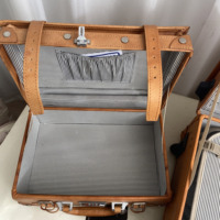 Maleta de Viaje Ligera con Ruedas Giratorias para PC, con Candado, Logotipo Personalizado, Carcasa Rígida de Cuero Patentado, Cierre de Cremallera, Unisex