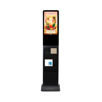 Écran d'affichage numérique sur pied de 21,5 pouces pour les journaux, les magazines, les e-mails, les cartes de visite, la publicité LCD, écran tactile
