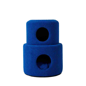 Casa moderna de lujo para mascotas, sofá grande para perros para sala de estar, materiales metálicos de cuero cómodos, muebles de bambú duraderos para gatos - Product Image 1