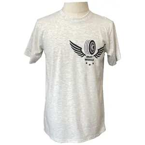 Groothandel Hoge Kwaliteit Fabriek Prijs Gratis Monster Ronde Hals Witte Effen T-Shirts Voor Mannen T-Shirt