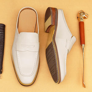 Mocasines de Cuero con Suela de Masaje Suave para Hombre, Pantuflas para el Hogar, Pantuflas Deportivas para Exteriores, Pantuflas Casuales Deportivas - Product Image 3