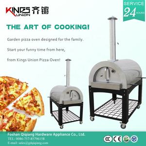 Four à pizza extérieur au <span class=keywords><strong>bois</strong></span> <span class=keywords><strong>40L</strong></span> en acier inoxydable avec minuterie mécanique, idéal pour la maison, le jardin et les fêtes - Product Image 4
